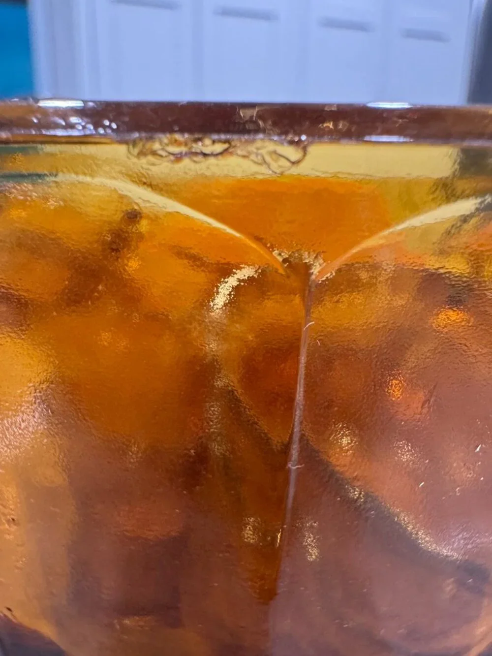 Indiana Glass Company Amber Punch Bowl With Glasses Tiara Sandwich Pattern